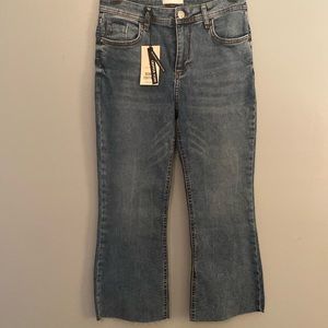 NWT River Island cropped flare jeans. Us sz 8S